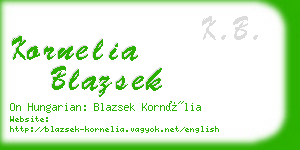 kornelia blazsek business card